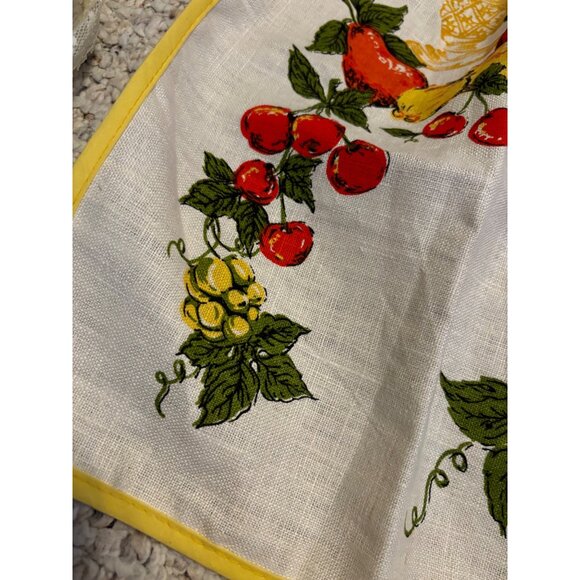 2 Vintage half Aprons and Cobbler Apron / Smock Fruit Retro - Picture 13 of 14